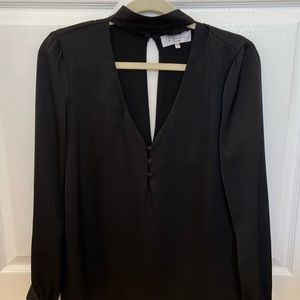 L’Academie Black Blouse Size Small